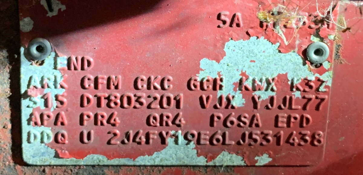 Question about paint code on YJ ID plate | Jeep Wrangler YJ Forum
