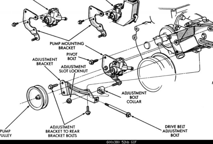 94' Drive belt tensioner bolt assemply Jeep Wrangler YJ Forum